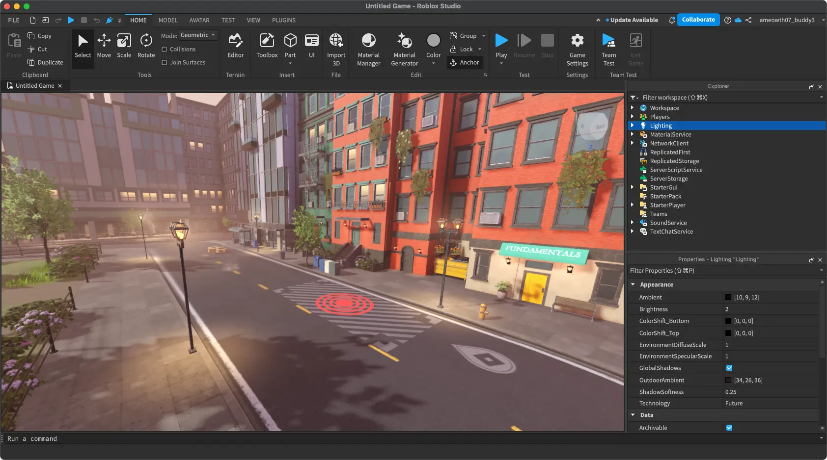 Roblox Studio workspace screenshot